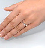 Certified Lauren Platinum Diamond Engagement Ring 0.25ct-f-g/vs
