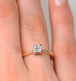 Certified Lauren 18k Gold Diamond Engagement Ring 0.33ct-f-g/vs