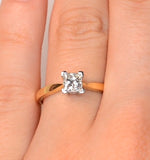 Certified Lauren 18k Gold Diamond Engagement Ring 0.50ct-f-g/vs