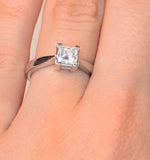 Certified Lauren Platinum Diamond Engagement Ring 0.75ct-f-g/vs
