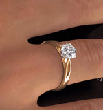 1.5ct Diamond Engagement Ring Low Set Chloe Lab H/si1 18k Gold