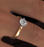 Certified 0.90ct Lily 18k Gold Engagement Ring G/si2