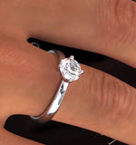 Certified 0.90ct Lily Platinum Engagement Ring G/si2