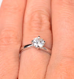 1.50ct Diamond Engagement Ring Lily Lab G/vs1 Platinum Igi Certified