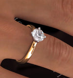 Certified 1.00ct Lily 18k Gold Engagement Ring E/vs2