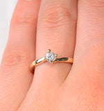 Certified Lily 18k Gold Diamond Engagement Ring 0.25ct