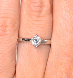 Engagement Ring Certified 0.50ct Lily Platinum E/vs2