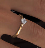 Certified Lily 18k Gold Diamond Engagement Ring 0.50ct