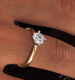Certified 0.70ct Lily 18k Gold Engagement Ring E/vs1
