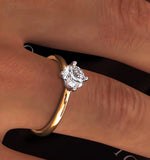 Certified 0.70ct Lily 18k Gold Engagement Ring E/vs2