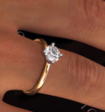 Certified 0.70ct Lily 18k Gold Engagement Ring G/si1