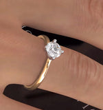 Certified 0.70ct Lily 18k Gold Engagement Ring G/si2