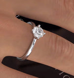 Certified Lily 18kw Diamond Solitaire Engagement Ring 0.75ct