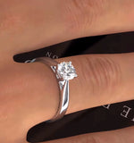 Engagement Ring Certified 0.90ct Petra Platinum E/vs1