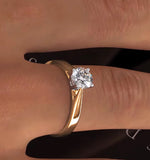 Engagement Ring Certified 0.90ct Petra 18k Gold  G/si2