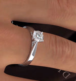 Engagement Ring Certified 0.90ct Petra Platinum G/si2