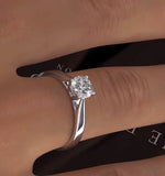 Engagement Ring Certified 0.90ct Petra 18k White Gold G/si2