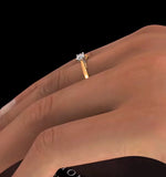 Engagement Ring Petra 0.25ct Lab Diamond G/vs In 18k Gold