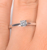Engagement Ring Petra 0.25ct Lab Diamond G/vs In Platinum