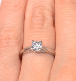 Engagement Ring Certified 0.50ct Petra 18k White Gold E/vs1
