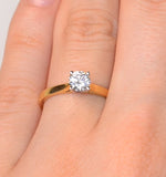 Engagement Ring Certified 0.50ct Petra 18k Gold  E/vs2