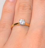 Engagement Ring Certified 0.50ct Petra 18k Gold  G/si1