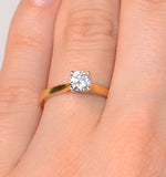 Engagement Ring Certified 0.50ct Petra 18k Gold  G/si2