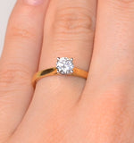 Engagement Ring Certified Petra 18k Gold Diamond  0.50ct