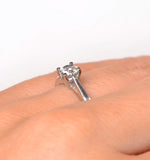 Engagement Ring Certified Petra 18k White Gold Diamond 0.50ct