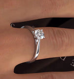 Engagement Ring Certified 0.70ct Petra Platinum E/vs2