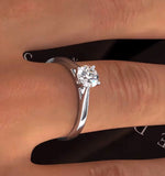 Engagement Ring Certified 0.70ct Petra 18k White Gold E/vs2