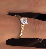 Engagement Ring Certified 0.70ct Petra 18k Gold  G/si2