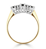 Sapphire 1.00ct And Diamond 9k Gold Ring
