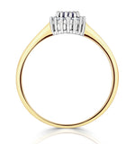 Tanzanite 3.5 X 3.5mm And Diamond 18k Gold Ring